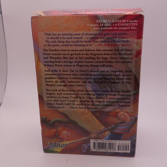 JK Rowling Harry Potter The Chamber of Secrets Six Cassettes ISBN 0-8072-8191-3 - Picture 4 of 16